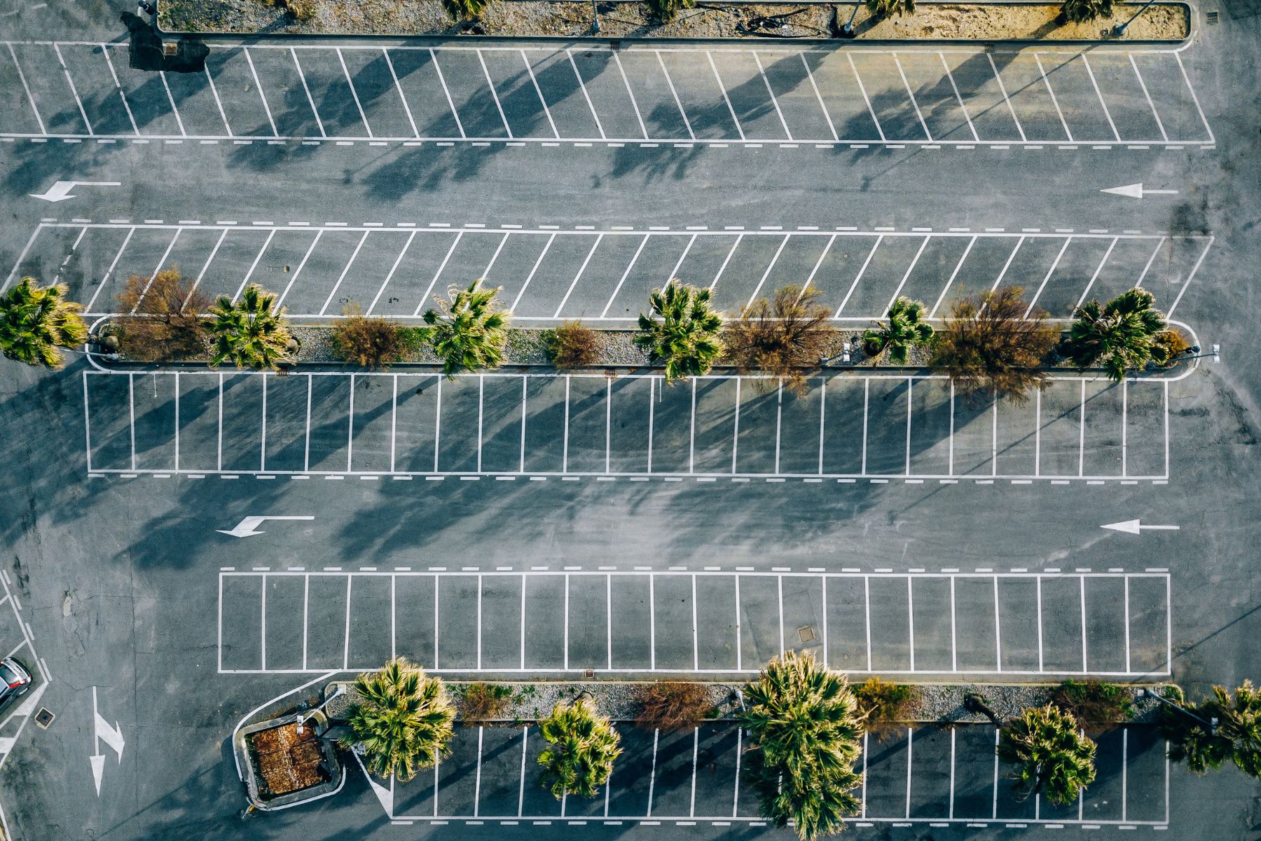 Parking Lot Line Striping in Wesley Chapel, FL.